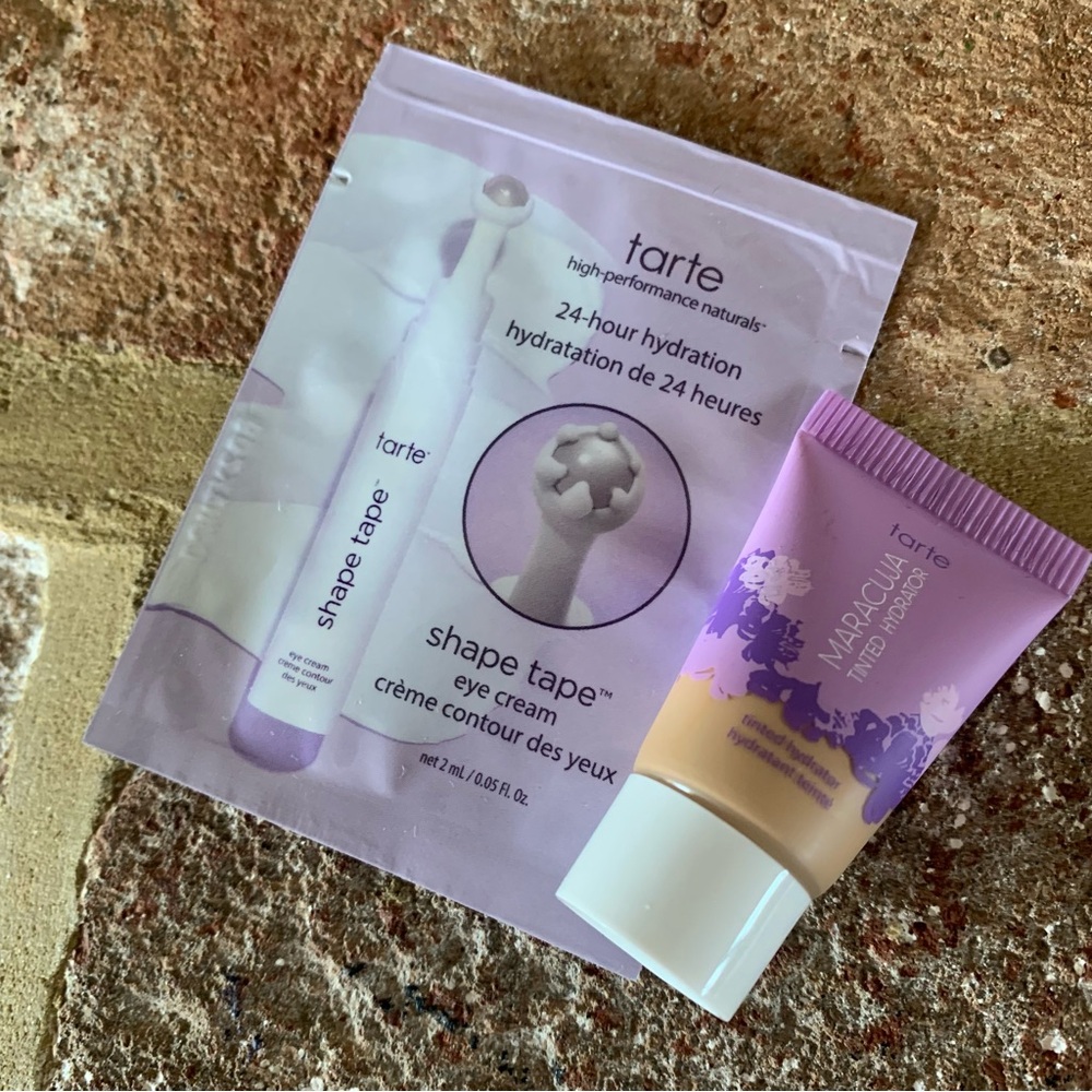 ✨$8✨Tarte | Maracuja Tinted Hydrator & Shape Tape Eye Cream Sample | BUNDLE